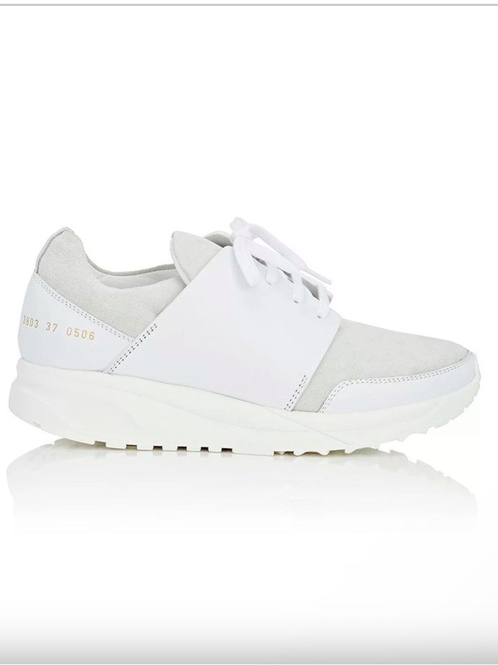 Common Projects Made in Italy Women's White and Cream Runner EU 37 Sneakers US 7 - Picture 16 of 16